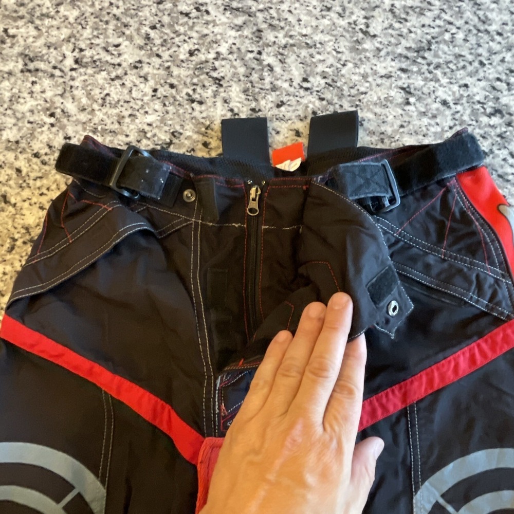 Evil Padded Paintball Pants Red Black Size S #587 - Picture 6 of 14
